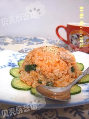 金枪鱼蒜蓉辣炒饭