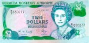 百慕大元面值2 Dollars——正面