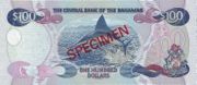 巴哈马元2000年版100 Dollars面值——反面