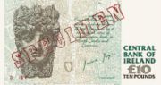 爱尔兰镑1993年版10面值——反面