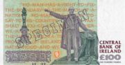 爱尔兰镑1996年版100面值——反面