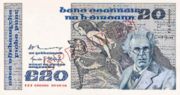 爱尔兰镑1980年版20面值——正面
