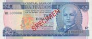 巴巴多斯元1980年版2 Dollars面值——正面