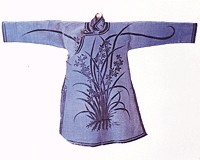 漳绒兰花女夹袄