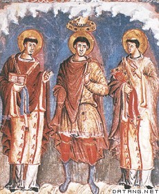 加洛林王朝的君主(中央)