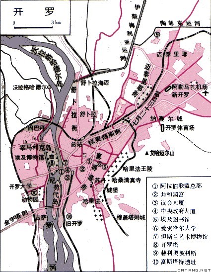 地图：开罗