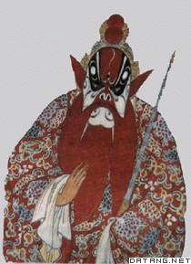 脸谱之一《竹林记》中火神（清）