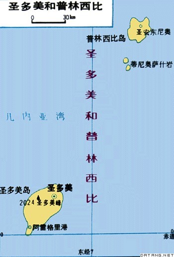 地图:圣多美和普林西比