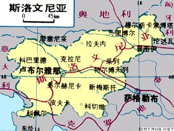 地图：斯洛文尼亚
