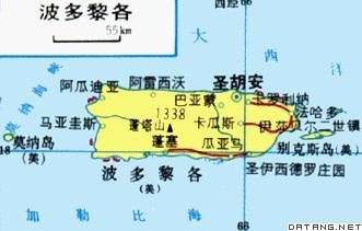 地图:波多黎各