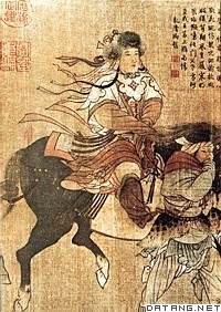 《文姬归汉图》（局部）