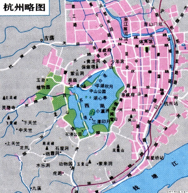 地图：杭州略图